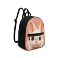 thumbnail image 2 of Eheartsgir Cute White Bunny Small Casual Daypack, Zipper Closure Lightweight Polyester Backpack Purses for Women, for Travel and Daily Use, 2 of 8