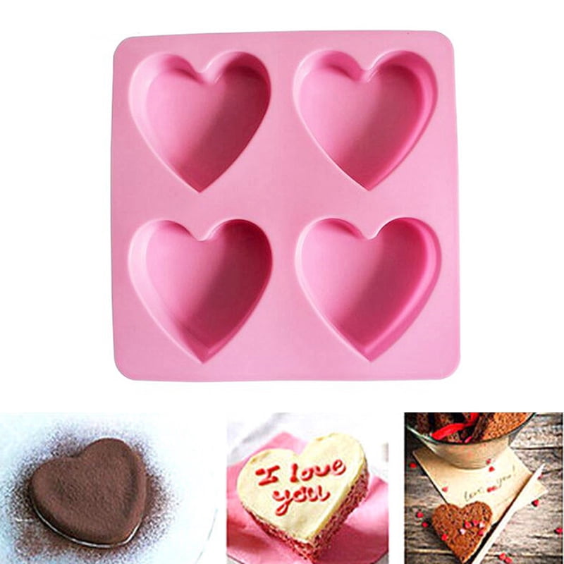 Silicone Fondant Cake Decor Mould Heart Chocolate Valentine's Day Baking Molds Silicone Fondant Cake Decor Mould Heart Chocolate Valentine's Day Baking Molds