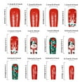 thumbnail image 3 of HYLLai Christmas Nail Stickers Set of 24 Pieces, Reusable Self-Adhesive Festive Nail Tips for Holiday Party and Home Decoration (G), 3 of 6
