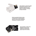 thumbnail image 4 of Guantes De Portero Fútbol Antideslizante Talla 9 Lab.G Blanco, Dorado, 4 of 5