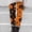 Gold, variant on Halloween Leggings for Women Spooky Pumpkin Trick or Treat Print Festive Holiday Party Casual Soft Slim Stretch Pants Daily Party Outfits
