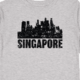 thumbnail image 4 of Inktastic Singapore City Skyline with Grunge Boys or Girls Long Sleeve Toddler T-Shirt, 4 of 5