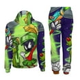 thumbnail image 6 of Looney Tunes Marvin The Martian Mens 2 Piece Tracksuit Athletic Sweatsuits Sets Hooded Sweatshirt And Jogger Sweatpants Clothing Sets, 6 of 8