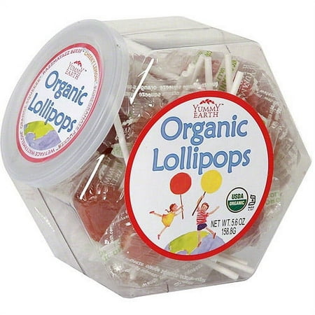 ***Discontinued***Yummyearth Organic Lollipops, 6 oz (Pack of 10)