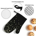 thumbnail image 3 of Fotbe Star Silver Glitter for 4Pcs Oven Mitts and Pot Holders, 500℉ Heat Resistant Oven Mitts , Non-Slip Silicone Surface Safe for Baking, Cooking, BBQ, 3 of 6