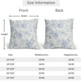 thumbnail image 4 of White Blue Chinoiserie Pillow Covers 20x20 Set of 2 Decorations Vintage Floral Throw Pillow Covers Boho Decor Rustic Pillowcases Farmhouse Pattern Soft Cozy for Sofa Bed Chair Home Decorative, 4 of 4