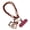 Burgundy lanyard, variant on A piece of braided mobile phone lanyard, short contrasting color braided wrist rope, outdoor mobile phone rope, universal keychain.