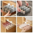 thumbnail image 2 of SEWACC Compartment Design Sock Sorters For Laundry Transparent PET 1Pack, 2 of 7