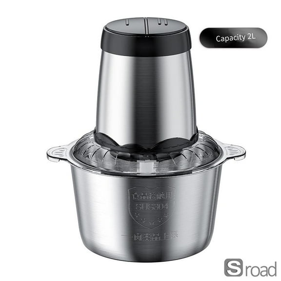 3L/2L Electric Meat Grinder 300W, Stainless Steel Food Processor With Multiple Attachments For Mincing, Blending & Sausage Making