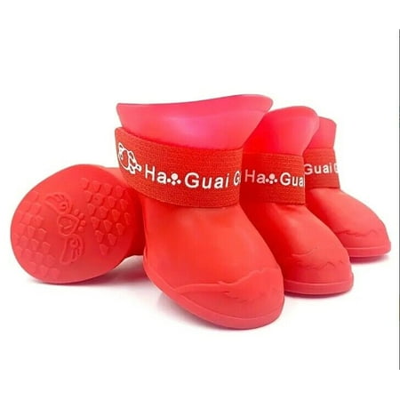 Dog Rain Boots for Dogs  Waterproof Dog Shoes orange