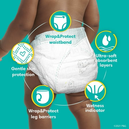 Pampers Swaddlers Soft and Absorbent Diapers, Size 5, 104 Count