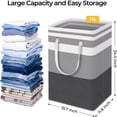 thumbnail image 4 of Portable Laundry Basket - Large Capacity Fabric Storage Bin, Water Washable Design, Sturdy Handles, Multi-Functional organizer, JKODE, 4 of 7