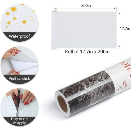 Yenhome Marble Counter Top Covers L, How To Put Contact Paper On Desk