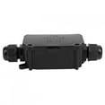 thumbnail image 2 of Neyseki IP66 Waterproof Junction Box 2 Way Black Dustproof Distribution Cable Connector Case, 2 of 7