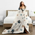 thumbnail image 5 of DouZhe Ultra-Soft Micro Fleece Lightweight Flannel Bed Blanket, Cartoon Fantasy Space Universe Print Cozy Warm Throw Blankets, 60"x50", 5 of 7