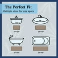 thumbnail image 5 of XIECUVA 1 Inch Memory Foam Bathroom Rugs, Machine Washable Non-Slip Bath Rugs, Super Absorbent Velvet (16"×24", Brown), 5 of 11