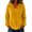 Yellow, variant on Staron Women's Hoodie Soft Hooded Long Sleeve V Neck Solid Casual Comfy Loose Pullover Sweatshirt Army Green L