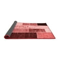 thumbnail image 2 of Ahgly Company Indoor Round Patchwork Red Transitional Area Rugs, 6' Round, 2 of 4
