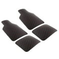 thumbnail image 2 of Juego de 4 alfombrillas universales antideslizantes para coche, camión, SUV, interior rojo, 2 of 9