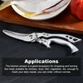 thumbnail image 4 of Tijeras de cocina pollo pato pescado cocina tijera gadget portátil asa curvada al aire libre multifunción aves de corral de aves de correas de barbacoa Monstrate  HA028326-00B, 4 of 7