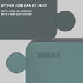 thumbnail image 3 of 8mm Large Yoga Mat (6'x 4') with Soft Fabric - Extra Long and Wide 72 x 48 x 0.32 inches, Non-Slip Surface, Eco-Friendly, Lightweight, Thick Wide Exercise Mat for Home Workouts. (Deep green+Gray), 3 of 7