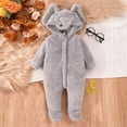 thumbnail image 2 of KVPLBQFD Toddler Boy Sweatsuit Baby Boys Baby Boy Onesies 6-9 Months and Girls Winter Clothes Snowsuit Teddy Bear Onesie Outfit Jumpsuit Romper Coat Hooded Suit Toddler Gifts Age 3-4, 2 of 7