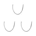 thumbnail image 3 of Justharion Hip Hop Style Chain Necklace For Trendy And Daring Look Various Choice silver 55cm 3Set, 3 of 6