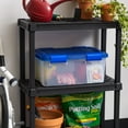 thumbnail image 3 of IRIS 19 Qt. Plastic Storage Bins with Sealed Lids, Clear Gasket Box, Airtight Containers, 3 of 9
