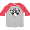 thumbnail image 3 of Inktastic Cleveland Rocks with Baseball Boys or Girls Toddler T-Shirt, 3 of 5