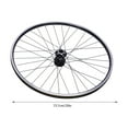 thumbnail image 2 of Miumaeov Mountain Bike Wheelset Front+ Rear 29" Aluminum Alloy Rim Double Six-Hole Disc Brake MTB Wheelset with Quick Release Lever Spokes Wheels Black Bike Wheels, 2 of 12