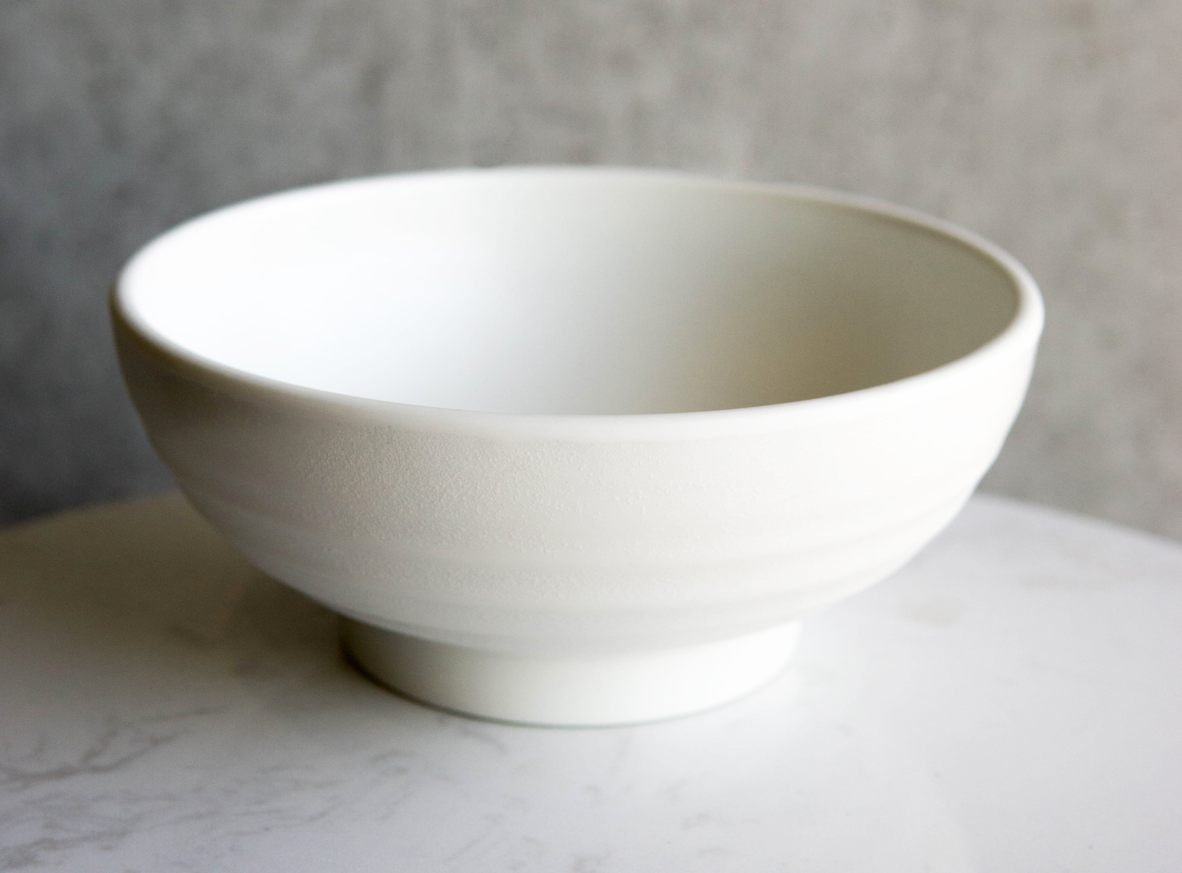7-inch/15oz Porcelain Soup Bowl/Salad Bowl Set Natural White,Set of 6 