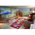 thumbnail image 2 of Tapis rectangle amusant pour enfant marelle dans le jardin multicolore nylon, 2 of 2