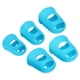 thumbnail image 1 of Protector de yema de dedo de goma de Uxcell, dedal de silicona para tocar guitarra, azul cielo, 5 tamaños surtidos, paquete de 30, 1 of 6
