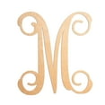 thumbnail image 3 of 19.5 In. Letter J, Unfinished Calligraphy Vine Monogram Wood Letter. For your DIY Decor such as Door Hanger, Wall Decor, Alphabet for Birthday, Wedding, Baby Shower, Nursery (J), 3 of 30