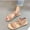 Pink, variant on AXXD Black Sandals for Women 9 Summer Flat Bottomed Mules Soft Bottomed Straight Line Sandals And