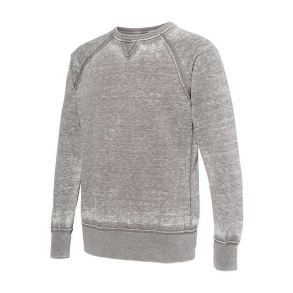 J. America - Vintage Zen Fleece Crewneck Sweatshirt - 8920 - Cement - Size: M