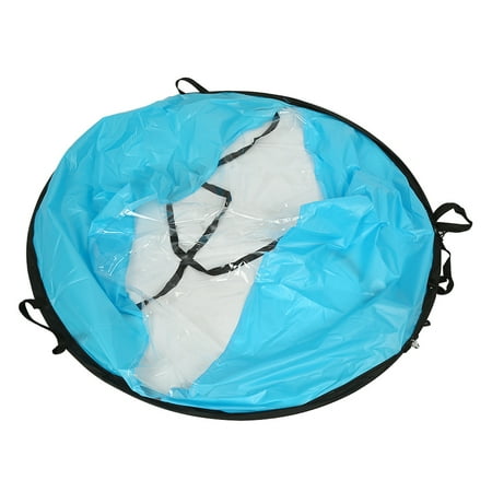 Kayak Floatation Bag Yosoo 3 Colors 108cm Foldable Kayak Wind Paddle Board Sail With Clear Window and Storage Bag, downwind sail, clear window sail ()