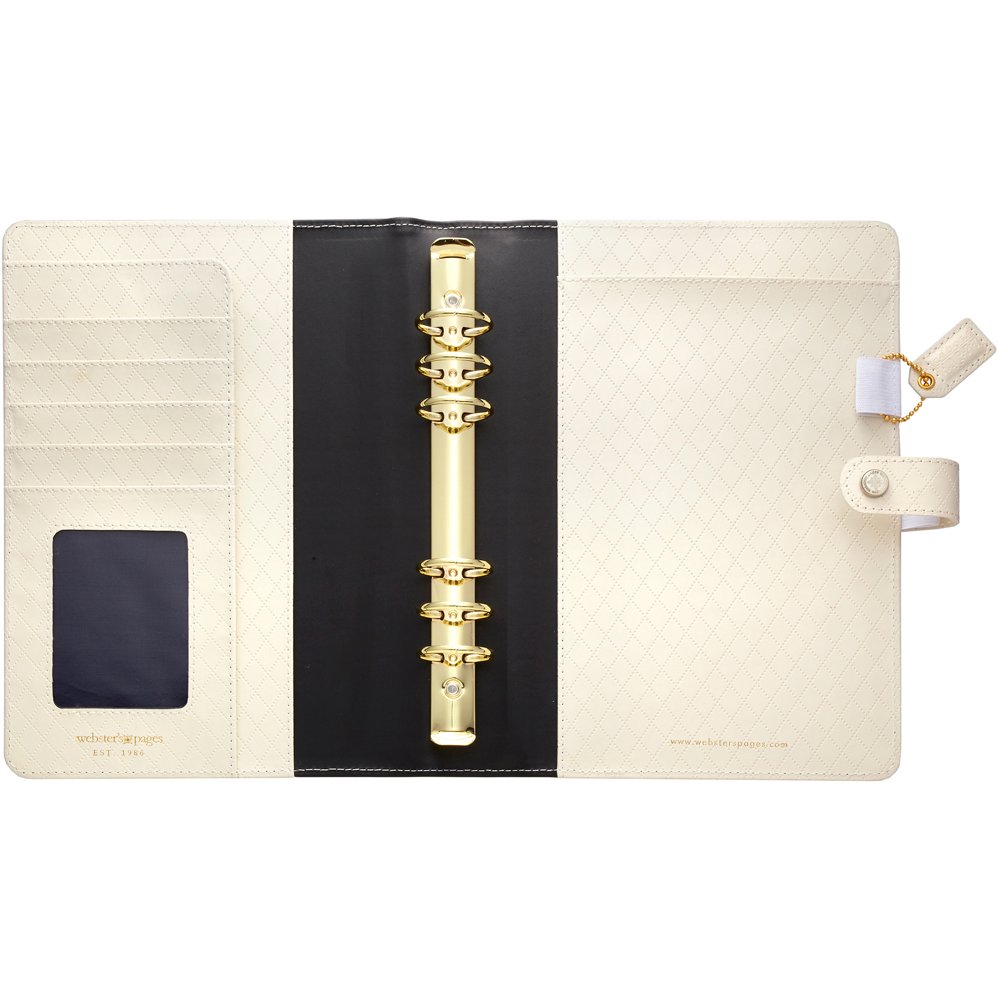 Color Crush A5 Faux Leather 6Ring Planner Binder 7.5"X10"Diamond