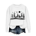 thumbnail image 4 of ShiShine Christmas Sweatshirts for Women Trendy Xmas Graphic Crewneck Sweatshirt Loose Casual Long Sleeve Pullover Tops 2025, 4 of 6