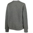 thumbnail image 3 of Women's Pressbox Heather Charcoal Virginia Cavaliers Moose Quilted Pullover Sweatshirt, 3 of 4