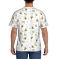 thumbnail image 3 of Bixox Men's Bee Printed Short Sleeve Skinny Athletic T-Shirt, 3 of 6