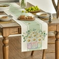 thumbnail image 3 of Sm:)e Eucalyptus Leaves Daisy Spring Table Runner for Summer 13 x 120 Inch, 3 of 5