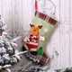 thumbnail image 4 of Yuarrent Medias navideñas de rejilla, colgador de muñecas bailando, calcetines, decoración de chimenea para el hogar, colgante de gran capacidad, bolsa Kits de decoración para fiestas Alce Yuarrent HA068970-01, 4 of 6