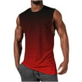 thumbnail image 1 of Mefallenssiah Mens T-Shirts,Men'S Printing Button Casual Round-Neck Tank top, 1 of 5