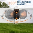 thumbnail image 2 of 100 Ft X1/2 in Retractable Garden Hose Reel, Wall Mounted Heavy Duty Garden Hose Reel with 10 Spray Nozzle, Slow Retraction System, 180°Swivel Bracket, UV Resistant & 3-Layer Protect, 2 of 8