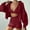Red, variant on HAPIMO 3 Piece Sets for Women Tracksuit Sets Loungewear and Sporty Outfits Long Sleeve Cropped Hooded Jacket and Shorts Send Bra Gray L