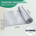 thumbnail image 5 of Reflective Bubble Insulation Sheet, Double Side Aluminum Foil Bubble Shield, Aluminum Foil Thermal Insulation Radiant Barrier for Windows, RV, Roof, Garage Door (23.6IN X 6.56FT), 5 of 6