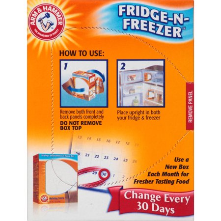 ARM & HAMMER BAKING SODA FRIDGE-N-FREEZER ODOR ABSORBER, 14 OZ BOX