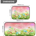 thumbnail image 2 of Easter Eggs Kitchen Mat Rugs Set of 2 Spring Bunny Butterfly Garden Comfort Floor Runner Anti Fatigue Non Slid Cushioned Kitchen Carpet Rug for Living Room Laundry Hallway Home Decor, 2 of 6