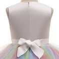 thumbnail image 3 of Flower Girls Unicorn Dress Birthday Party Pageant Costume Halloween, 3 of 7
